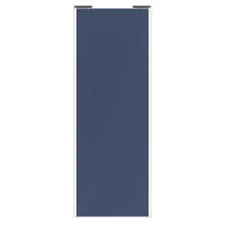 Porte de placard coulissante bleu profil blanc GoodHome Arius H. 248,5 x L. 92.2 cm + amortisseurs