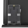 Porte de placard coulissante atelier gris anthracite profil noir GoodHome Arius H. 248,5 x L. 91.2 cm + amortisseurs