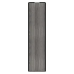Porte de placard coulissante effet chêne grisé profil noir GoodHome Arius H. 248,5 x L. 62.2 cm + amortisseurs