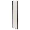 Porte de placard coulissante bois nordique profil noir GoodHome Arius H. 248,5 x L. 62.2 cm + amortisseurs
