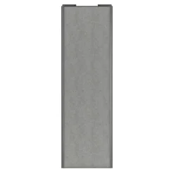 Porte de placard coulissante béton profil gris GoodHome Arius H. 248,5 x L. 77.2 cm + amortisseurs