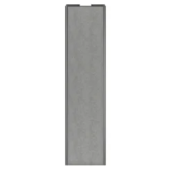 Porte de placard coulissante béton profil gris GoodHome Arius H. 248,5 x L. 62.2 cm + amortisseurs
