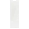 Porte de placard coulissante blanc brillant profil blanc GoodHome Arius H. 248,5 x L. 77.2 cm + amortisseurs