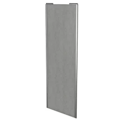 Porte de placard coulissante béton profil gris GoodHome Arius H. 248,5 x L. 92.2 cm + amortisseurs