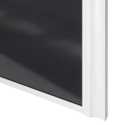 Porte de placard coulissante atelier noir profil blanc GoodHome Arius H. 248,5 x L. 76.2 cm + amortisseurs