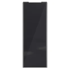 Porte de placard coulissante noir profil gris GoodHome Arius H. 248,5 x L. 92.2 cm + amortisseurs