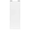 Porte de placard coulissante blanc profil blanc GoodHome Arius H. 248,5 x L. 92.2 cm + amortisseurs