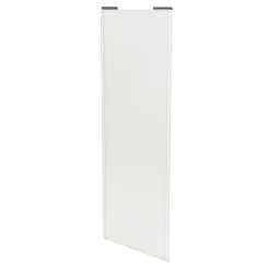 Porte de placard coulissante blanc profil blanc GoodHome Arius H. 248,5 x L. 92.2 cm + amortisseurs