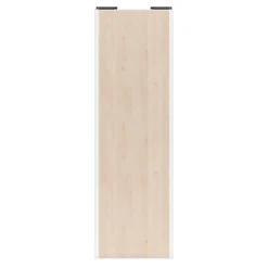 Porte de placard coulissante effet chêne clair profil blanc GoodHome Arius H. 248,5 x L. 77.2 cm + amortisseurs