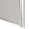 Porte de placard coulissante atelier gris clair mat profil gris GoodHome Arius H. 248,5 x L. 91.2 cm + amortisseurs