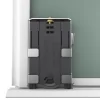Porte de placard coulissante atelier vert de gris profil blanc GoodHome Arius H. 248,5 x L. 76.2 cm + amortisseurs