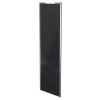 Porte de placard coulissante noir profil gris GoodHome Arius H. 248,5 x L. 77.2 cm + amortisseurs