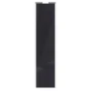 Porte de placard coulissante noir profil blanc GoodHome Arius H. 248,5 x L. 62.2 cm + amortisseurs