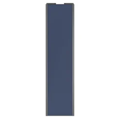 Porte de placard coulissante bleu profil gris GoodHome Arius H. 248,5 x L. 62.2 cm + amortisseurs