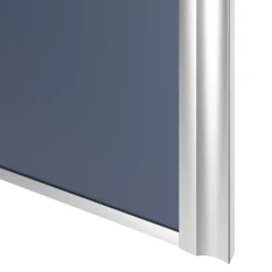 Porte de placard coulissante atelier bleu profil gris GoodHome Arius H. 248,5 x L. 76.2 cm + amortisseurs