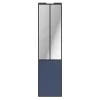 Porte de placard coulissante atelier bleu profil noir GoodHome Arius H. 248,5 x L. 61.2 cm + amortisseurs