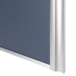 Porte de placard coulissante atelier bleu profil gris GoodHome Arius H. 248,5 x L. 61.2 cm + amortisseurs