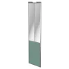 Porte de placard coulissante atelier vert de gris profil gris GoodHome Arius H. 248,5 x L. 61.2 cm + amortisseurs