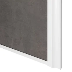 Porte de placard coulissante atelier gris antique profil blanc GoodHome Arius H. 248,5 x L. 76.2 cm + amortisseurs