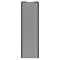 Porte de placard coulissante béton profil noir GoodHome Arius H. 248,5 x L. 77.2 cm + amortisseurs