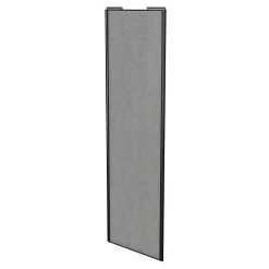 Porte de placard coulissante béton profil noir GoodHome Arius H. 248,5 x L. 77.2 cm + amortisseurs