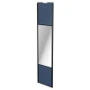 Porte de placard coulissante avec miroir bleu profil noir GoodHome Arius H. 248,5 x L. 62.2 cm + amortisseurs