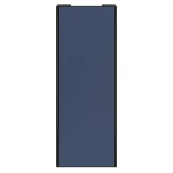 Porte de placard coulissante bleu profil noir GoodHome Arius H. 248,5 x L. 77.2 cm + amortisseurs