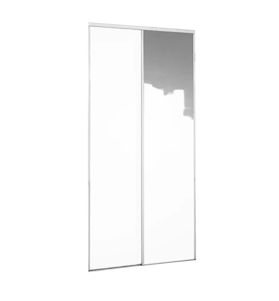 Porte de placard coulissante prêt à peindre H. 250 x L. 120 cm vendue par 2