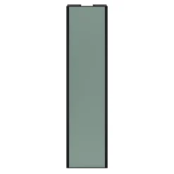 Porte de placard coulissante vert de gris profil noir GoodHome Arius H. 248,5 x L. 62.2 cm + amortisseurs