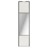 Porte de placard coulissante avec miroir bois nordique profil gris GoodHome Arius H. 248,5 x L. 62.2 cm + amortisseurs