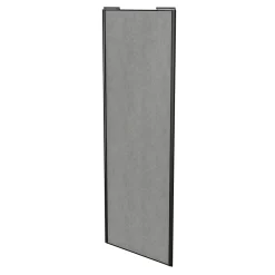 Porte de placard coulissante béton profil noir GoodHome Arius H. 248,5 x L. 92.2 cm + amortisseurs