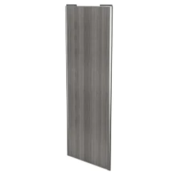 Porte de placard coulissante effet chêne grisé profil gris GoodHome Arius H. 248,5 x L. 92.2 cm + amortisseurs