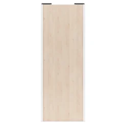 Porte de placard coulissante effet chêne clair profil blanc GoodHome Arius H. 248,5 x L. 92.2 cm + amortisseurs