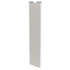 Porte de placard coulissante gris clair mat profil blanc GoodHome Arius H. 248,5 x L. 62.2 cm + amortisseurs