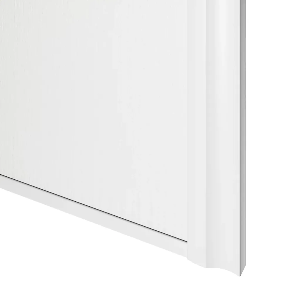 Porte de placard coulissante atelier blanc profil blanc GoodHome Arius H. 248,5 x L. 91.2 cm + amortisseurs