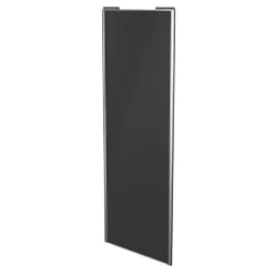 Porte de placard coulissante anthracite profil gris GoodHome Arius H. 248,5 x L. 92.2 cm + amortisseurs