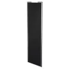 Porte de placard coulissante noir mat profil gris GoodHome Arius H. 248,5 x L. 77.2 cm + amortisseurs