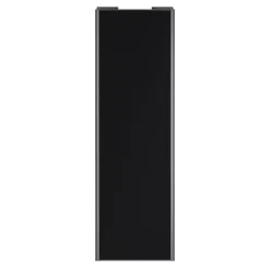 Porte de placard coulissante noir mat profil gris GoodHome Arius H. 248,5 x L. 77.2 cm + amortisseurs