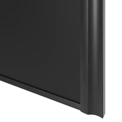 Porte de placard coulissante atelier noir mat profil noir GoodHome Arius H. 248,5 x L. 61.2 cm + amortisseurs