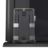 Porte de placard coulissante atelier noir profil noir GoodHome Arius H. 248,5 x L. 91.2 cm + amortisseurs