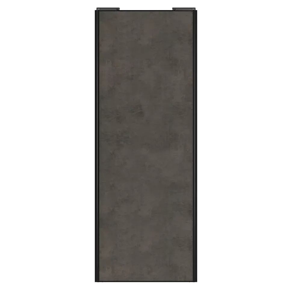 Porte de placard coulissante gris antique profil noir GoodHome Arius H. 248,5 x L. 92.2 cm + amortisseurs