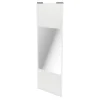 Porte de placard coulissante avec miroir blanc brillant profil blanc GoodHome Arius H. 248,5 x L. 92.2 cm + amortisseurs