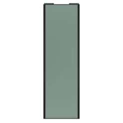 Porte de placard coulissante vert de gris profil noir GoodHome Arius H. 248,5 x L. 77.2 cm + amortisseurs