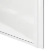 Porte de placard coulissante atelier blanc brillant profil blanc GoodHome Arius H. 248,5 x L. 91.2 cm + amortisseurs