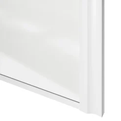 Porte de placard coulissante atelier blanc brillant profil blanc GoodHome Arius H. 248,5 x L. 91.2 cm + amortisseurs