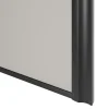 Porte de placard coulissante atelier gris clair mat profil noir GoodHome Arius H. 248,5 x L. 61.2 cm + amortisseurs