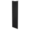 Porte de placard coulissante noir mat profil blanc GoodHome Arius H. 248,5 x L. 77.2 cm + amortisseurs