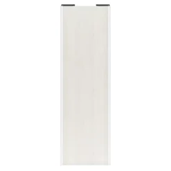 Porte de placard coulissante bois nordique profil blanc GoodHome Arius H. 248,5 x L. 77.2 cm + amortisseurs