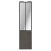 Porte de placard coulissante atelier gris antique profil noir GoodHome Arius H. 248,5 x L. 61.2 cm + amortisseurs