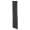 Porte de placard coulissante anthracite profil gris GoodHome Arius H. 248,5 x L. 62.2 cm + amortisseurs